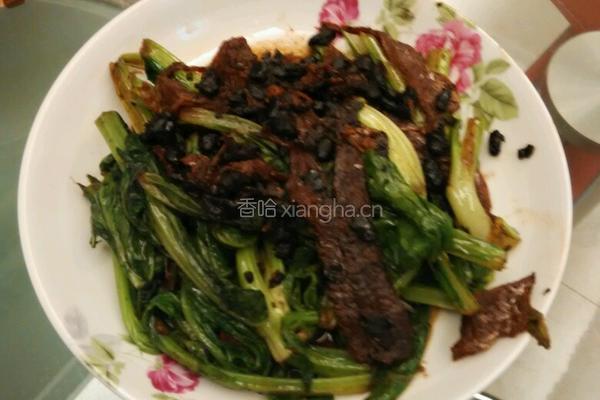 罐头豆鼓鲮鱼炒芥菜的做法图解4