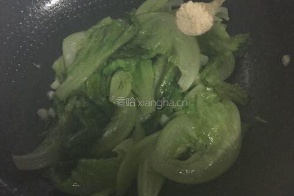 蒜蓉炒生菜的做法图解5