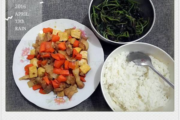 豆干炒肉的做法图解11