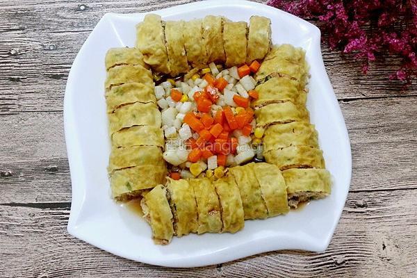豆皮包肉的做法图解10