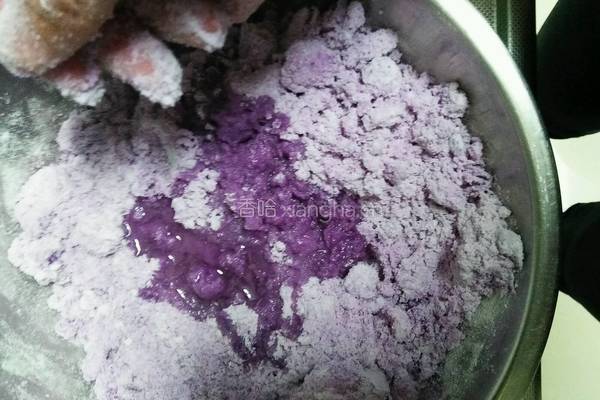 糯米紫薯饼的做法图解4