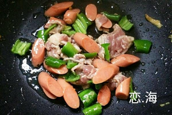 莴苣火腿炒肉的做法图解3