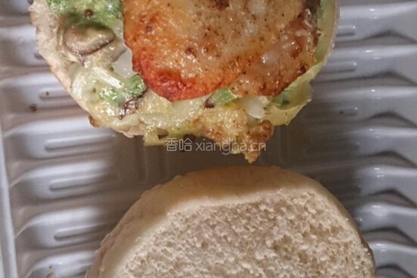 加迪尼尼鱼蔬汉堡的做法图解7