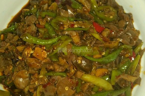 尖椒鸡杂的做法图解10
