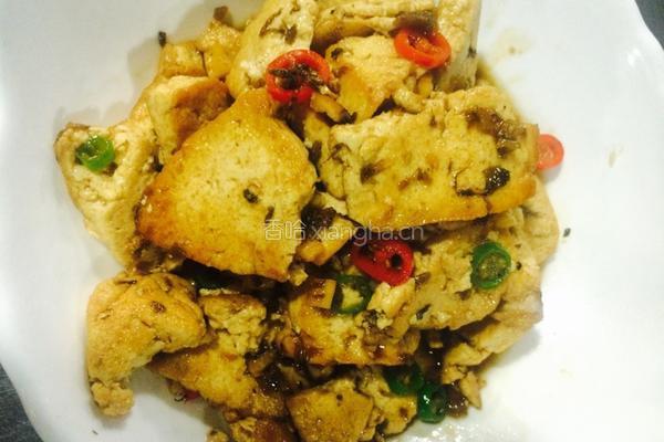 小炒豆腐的做法图解3