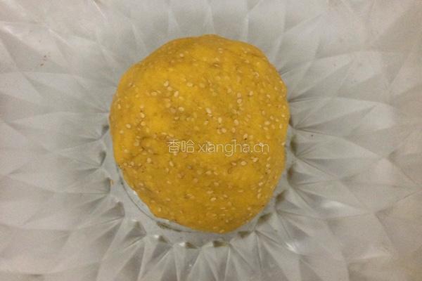 玉米芝麻脆饼的做法图解3