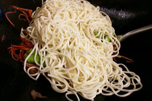 五彩炒面的做法图解8