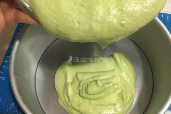 菠菜戚风蛋糕的做法图解9