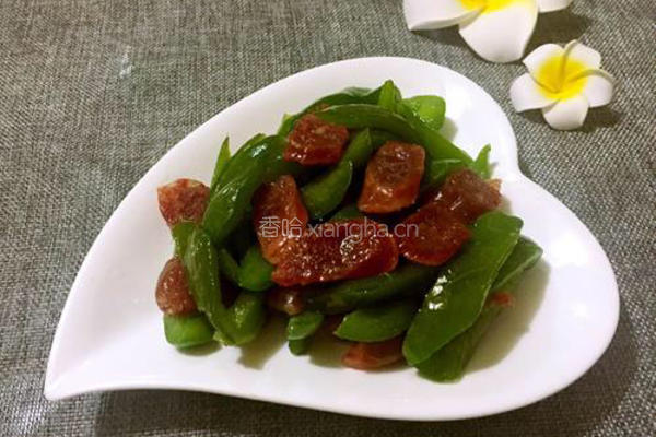 腊肠炒青椒的做法图解8