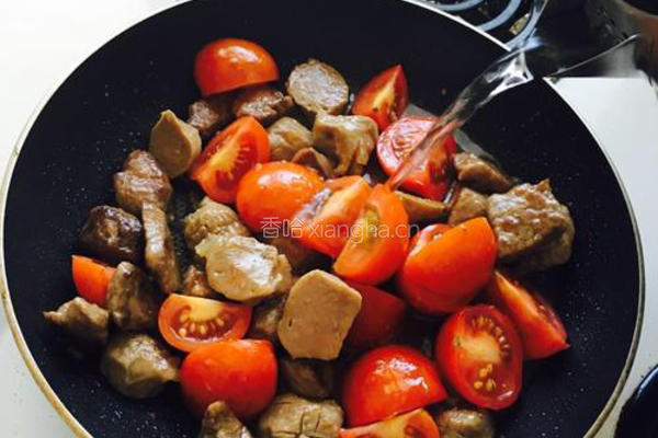 番茄豆腐牛肉的做法图解4