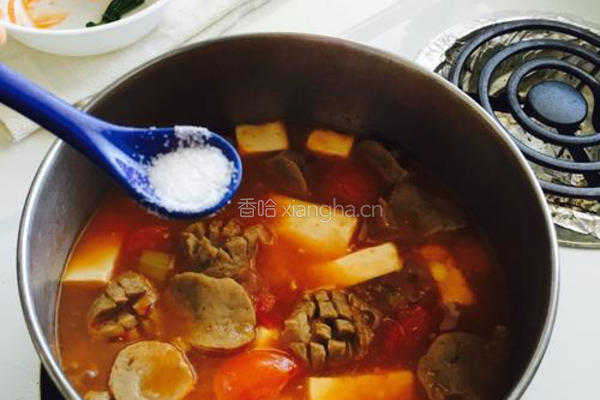 番茄豆腐牛肉的做法图解7