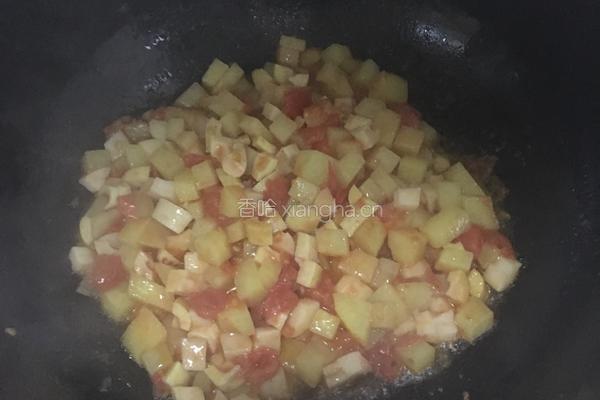 西红柿土豆咸笋汤的做法图解6