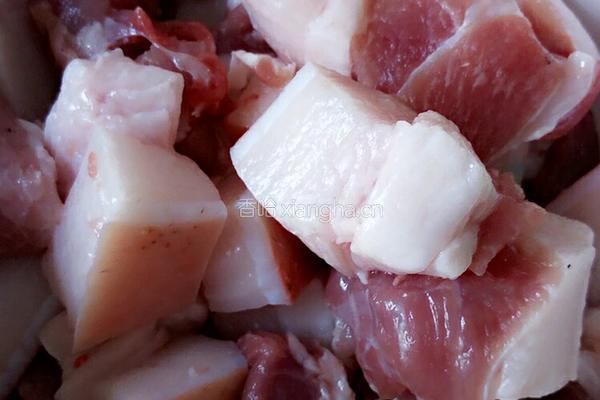 红烧肉烧苹果的做法图解1