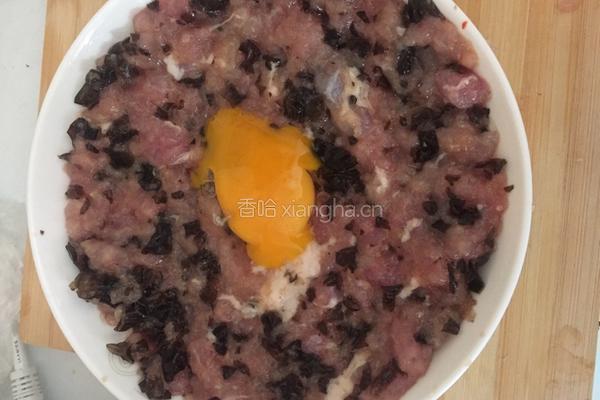 木耳鸡蛋蒸肉饼的做法图解5