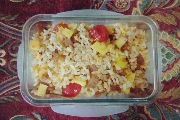 菠萝炒饭的做法图解7
