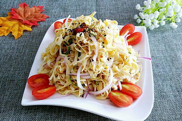 葱香干豆腐的做法图解5