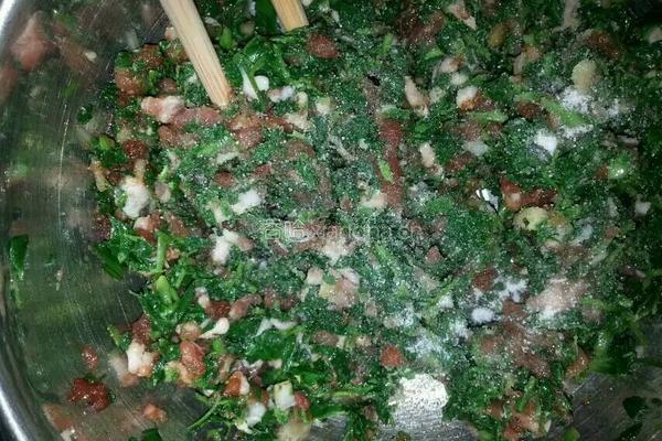 苜蓿猪肉馄饨的做法图解3