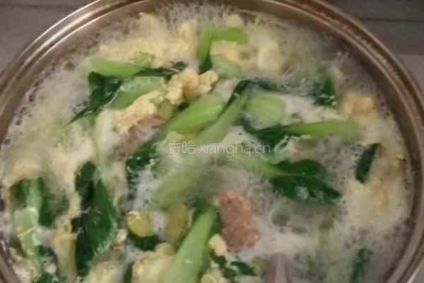 蚕豆肉片汤的做法图解4
