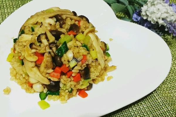 双菇咖喱炒饭的做法图解13