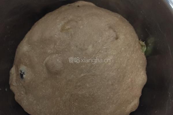 不加糖的可可干果面包的做法图解3