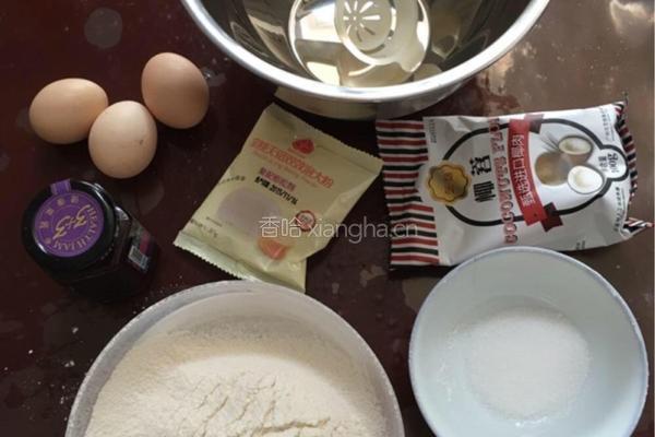 蓝莓椰蓉卷的做法图解1