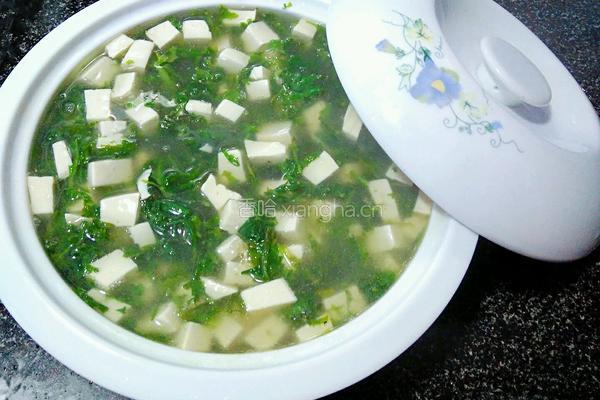 荠菜豆腐汤的做法图解18