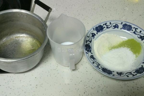 抹茶蛋糕6寸水浴法烤制的做法图解5