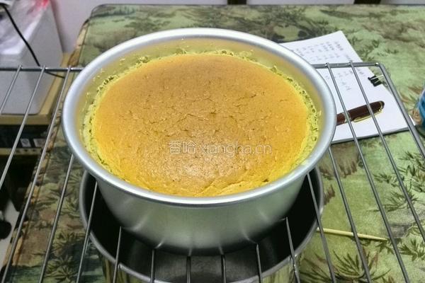 抹茶蛋糕6寸水浴法烤制的做法图解14