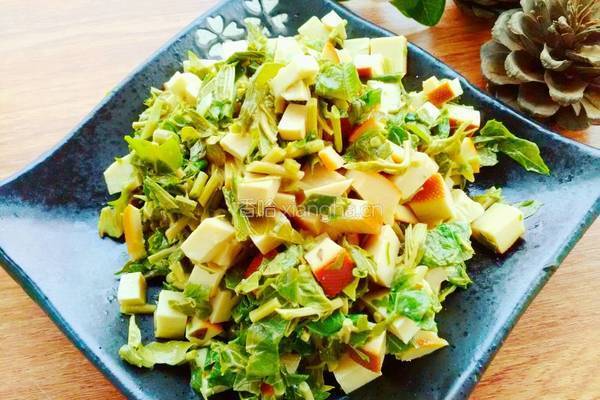 香椿芽拌豆干的做法图解6