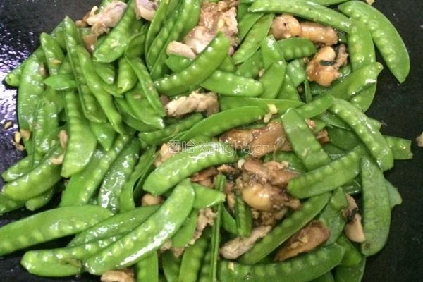 烧肉炒荷兰豆的做法图解8