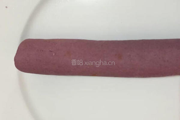 紫薯玫瑰花馒头的做法图解2