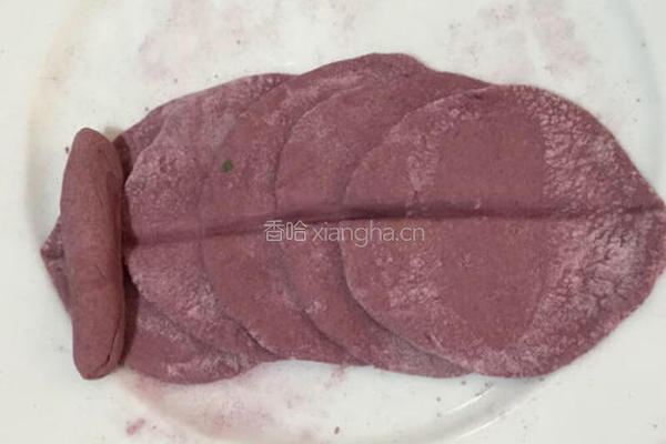 紫薯玫瑰花馒头的做法图解6