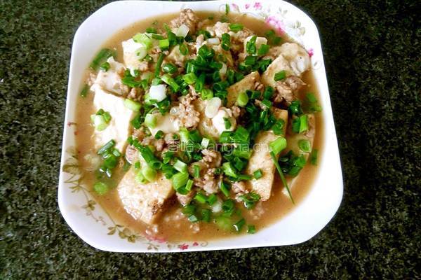 肉末煮豆腐的做法图解4