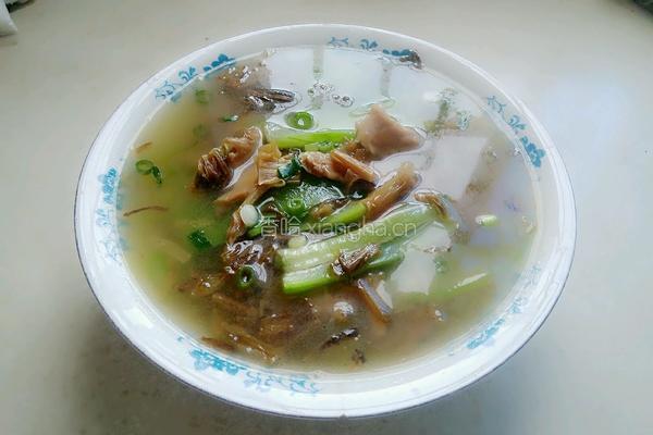 盐菜丝瓜汤