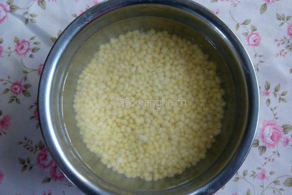 黄油绿豆糕的做法图解1