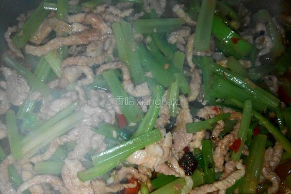 芹菜肉丝的做法图解6