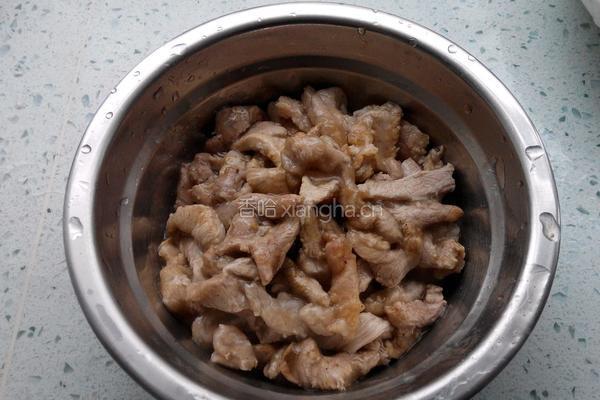 香芹炒肉的做法图解5