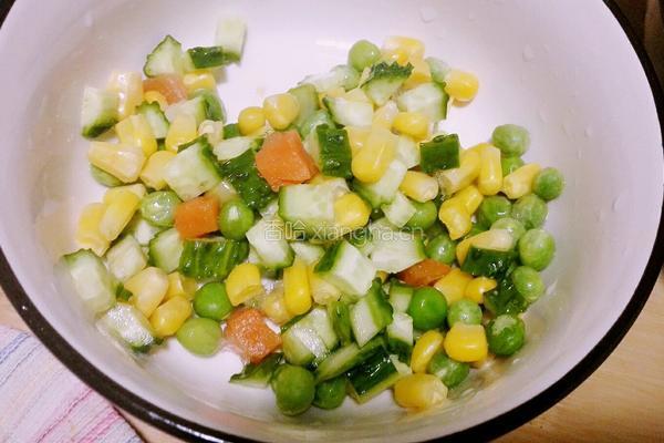 时蔬焗饭的做法图解1