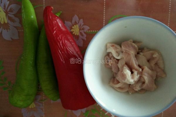 双椒肉片的做法图解1