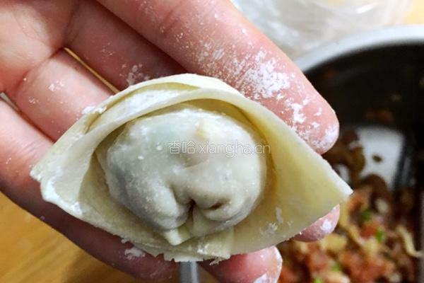油渣肉末馄饨面的做法图解6