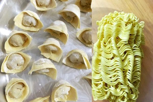 油渣肉末馄饨面的做法图解8
