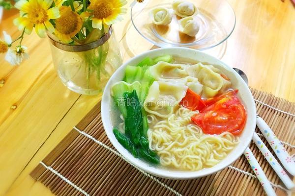 油渣肉末馄饨面的做法图解12