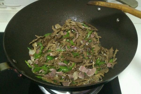 干笋炒腊肉的做法图解4