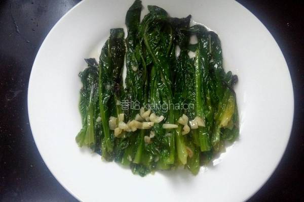 香菇扒莴苣叶的做法图解6