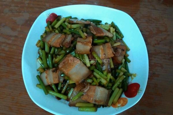 蒜苗五花肉的做法图解8