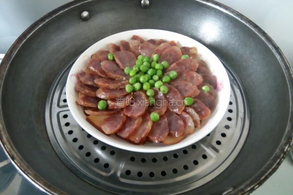 腊肠蒸鸡蛋干的做法图解6