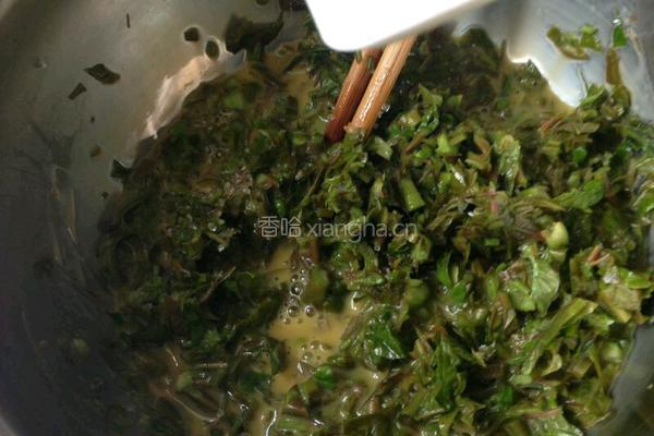 香椿炒蛋的做法图解5