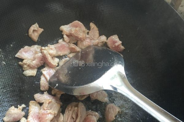 豌豆炒肉片的做法图解5