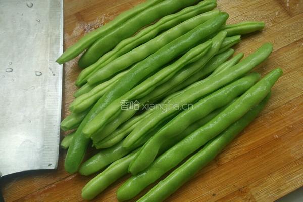 素炒四季豆的做法图解1