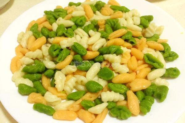 三色麻食的做法图解7